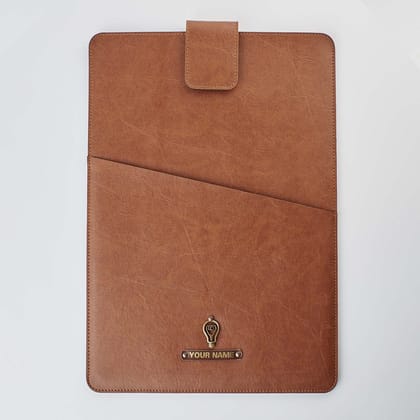 Personalized Office Laptop Sleeve-(Tan)