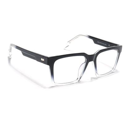 Voyage Visionary Select Black & Transparent Square Eyeglasses for Men & Women (2046SLMG6390-C4)