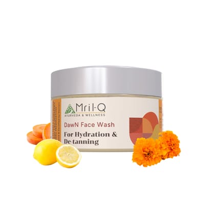 MrilQ Dawn Face Wash, For Hydration & De-Tanning  with Ayurvedic herbs