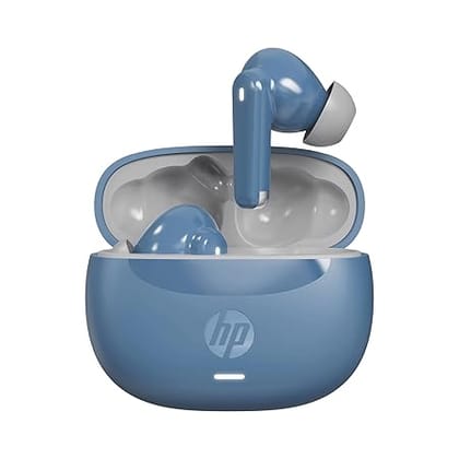 HP H150 Wireless Earbuds, Bluetooth connectivity, Digital Active Noise Cancelation (Blue)