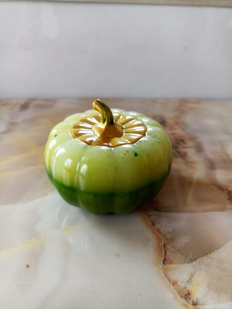 Latest Home - - and - - Decor Lovely Pumpkin-shaped Jewelry Box Keepsake Trinket Box with Lid 20