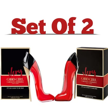 Carolina Herrera Good Girl Red Very Eau De Parfum 80ml Perfume for Women – Fragrance Set of 2