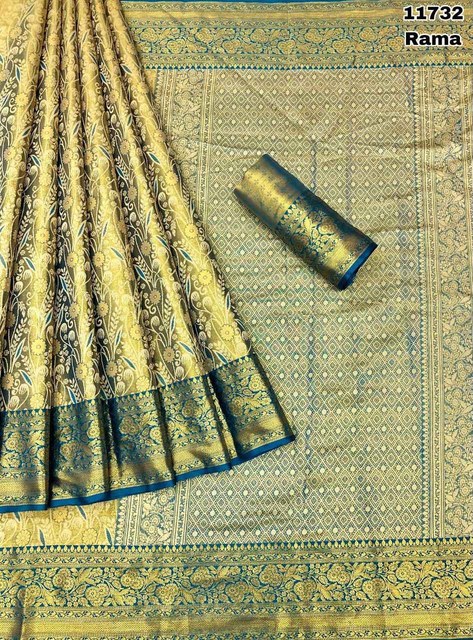 Banarasi Silk Saree With Blouse Piece