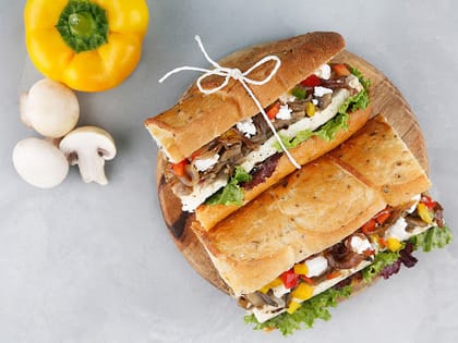 Mushroom & Cottage Cheese Sandwich