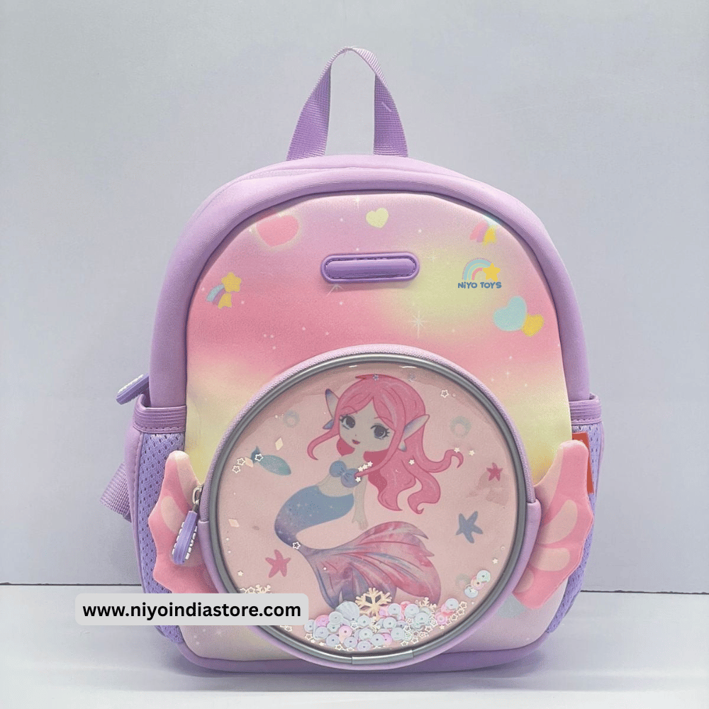 3D unicorn school backpack!🦄 (small size)-Mermaid