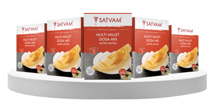 Satvam Multi Millet Dosa Instant Mix (5x200g)-(Pack of 5)