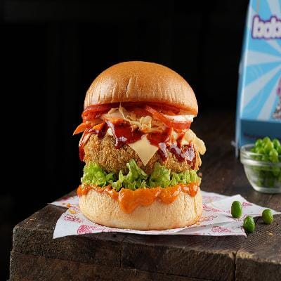 Honey Gochujang Veggie Burger (Its Spicy!)