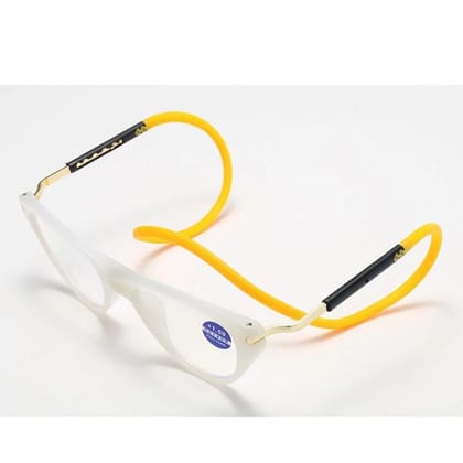 First Lens Women Magnetic Blue Block Reading Glasses-Plus 1.50 / Orange