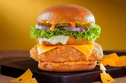 Cheese Blast Mexican Chicken Burger