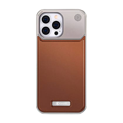 Ronaldo - Luxury Fragrance Rimless Aluminium & iPhone Leather Case - Silver-Silver / iPhone 16 Plus