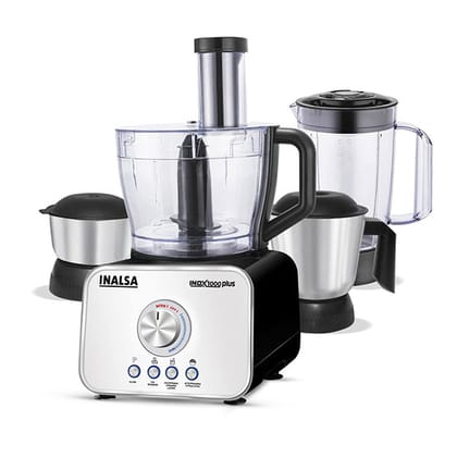 Inalsa Food Processor Professional With Mixer Grinder INOX 1000 Plus-Inalsa Food Processor Professional With Mixer Grinder INOX 1000 Plus