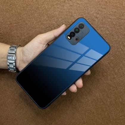 Blue Gradient Glass Case Cover For Redmi/Xiaomi-Redmi 9 Power