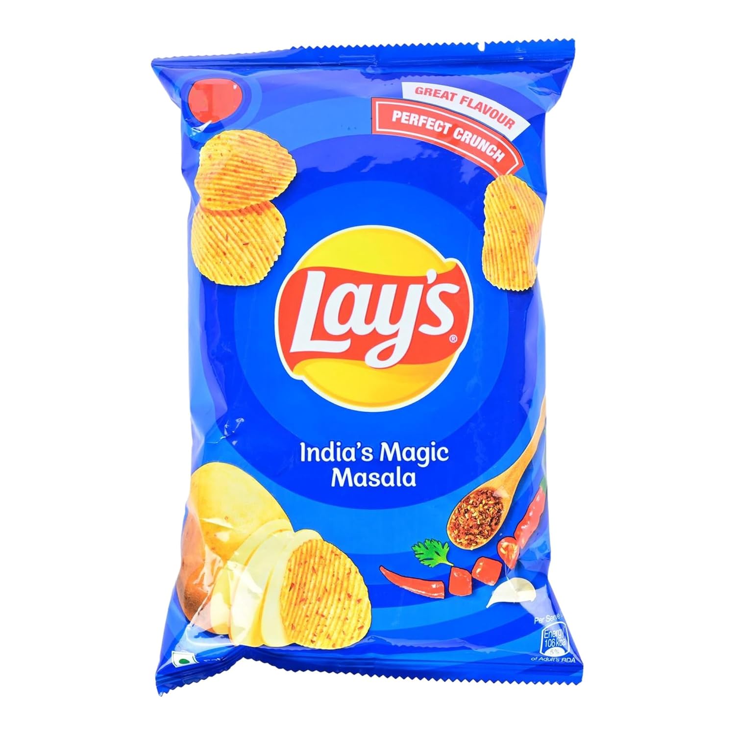 Lay's Potato Chips, India's Masala Magic Flavour, Crunchy Chips & Snacks 28gm