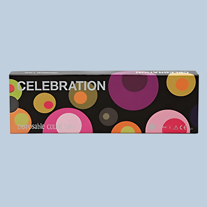 Celebration Weekly Premium Color lens (10 Lens/Box)-Hazel-Minus 0.50