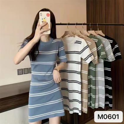 Girls Strip Line Midi