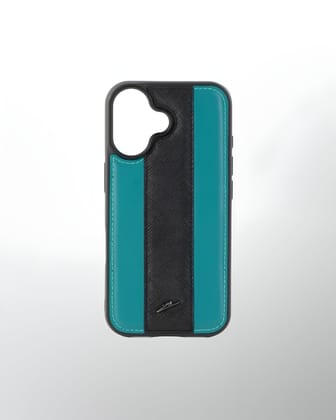iPhone 16 Series Leather Case with MagSafe (Sporty Teal)-iPhone 16