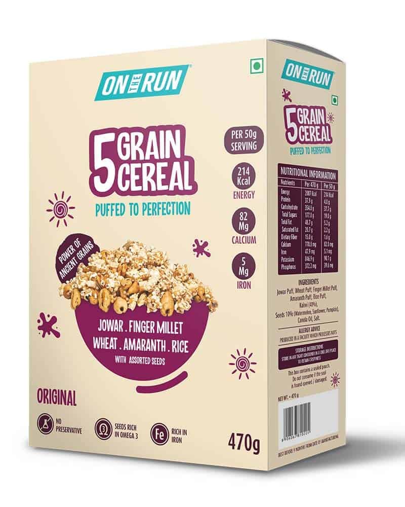 ON THE RUN 5 Grain Cereal 470g (Original)