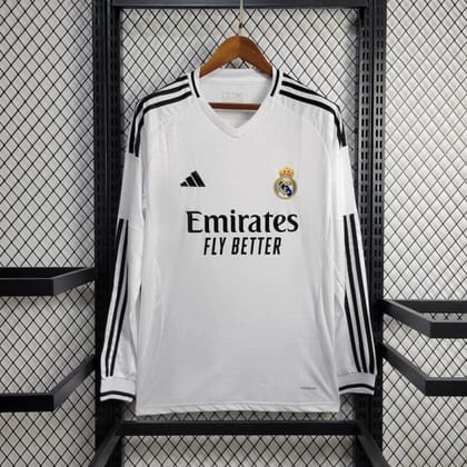 RL Madrid Football Jersey Home 24 25 Season FULL SLEEVE-M