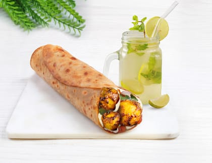 Chatpata Aloo Cheese Roll + Lemonade