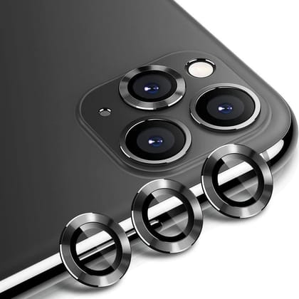 Metallic Camera Lens Protector - Black-Apple iPhone 11 Pro