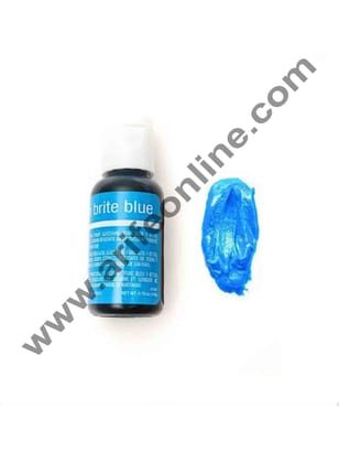 Chefmaster Liqua-Gel Neon Bright Blue .70 oz Food Color (20g)