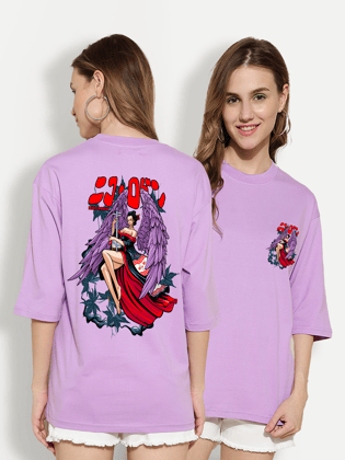 Niko Lavender Oversized Unisex T-shirt-S / Lavender