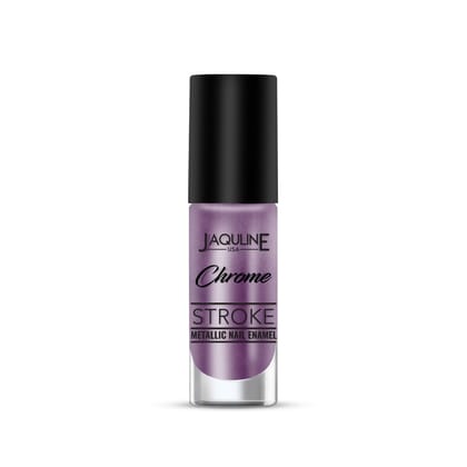 Jaquline USA Chrome Stroke Nail Polish| Intense Metallic Finish| Long Lasting| Intense Shine - Holo Lavender 08