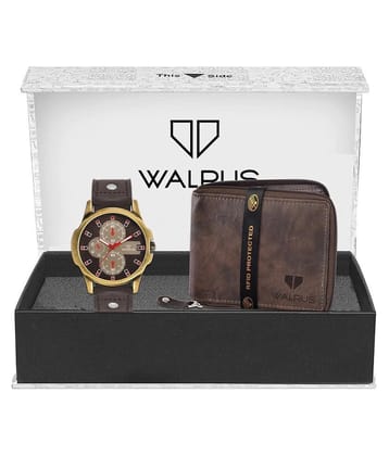 Walrus WWWC-COMBO39 Leather Analog Mens Watch