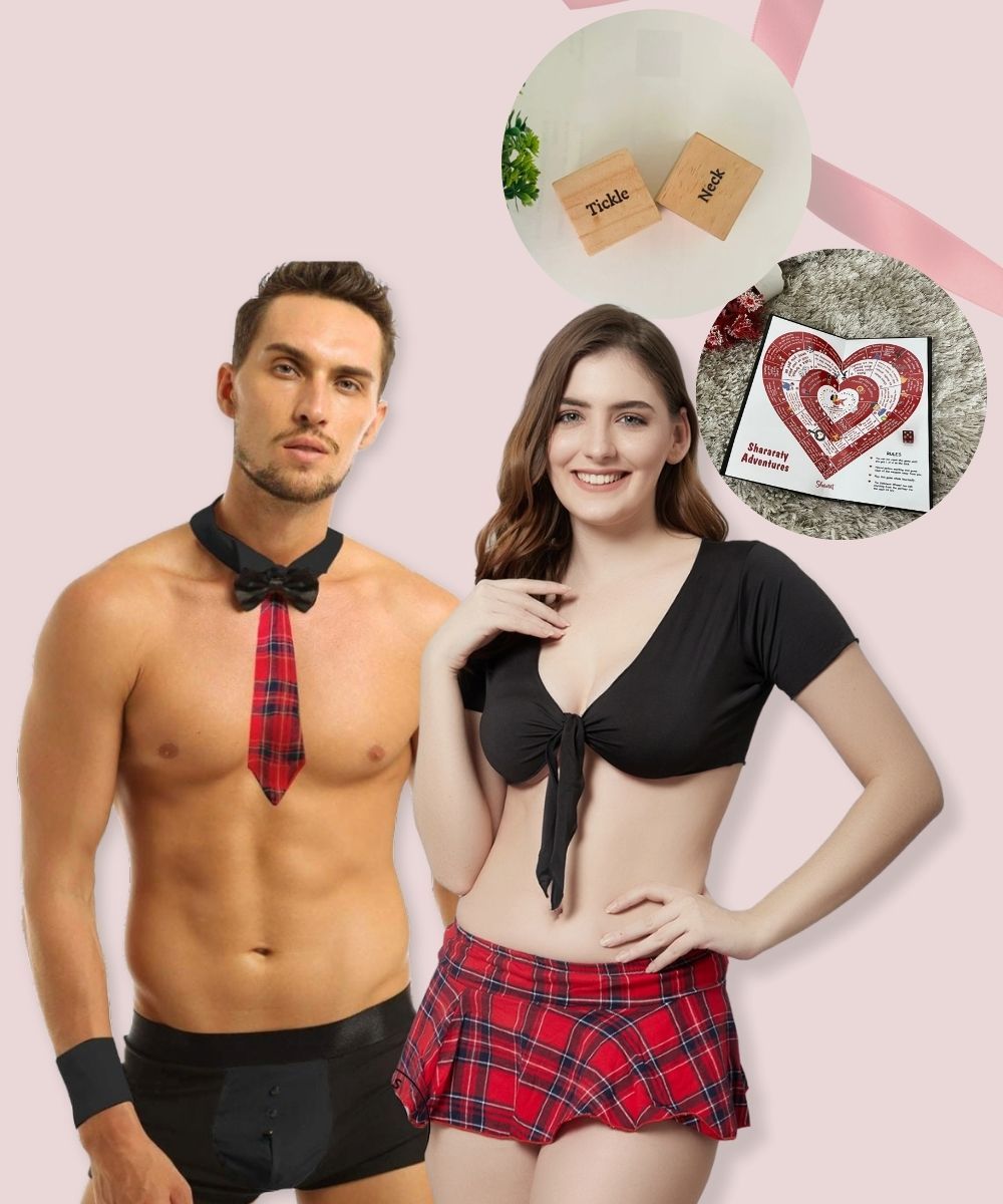 The Love Cluster Costume-Combo Hamper - Red & Black-XL / M / Red and Black