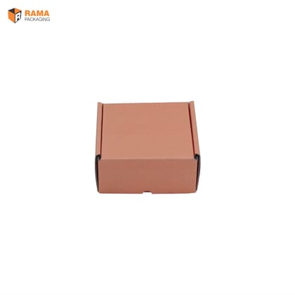 Corrugated Mailer Box| Hamper Box (4.5" X 4.5" X 2.0") Peach-Pack Of 20