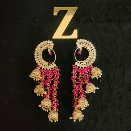 ZEVAR I High Quality Kundan Earrings Set