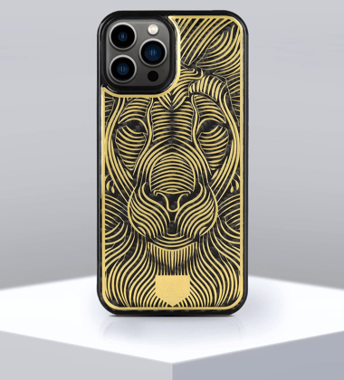Royal 3D Golden Lion Shockproof Cover-iPhone 13