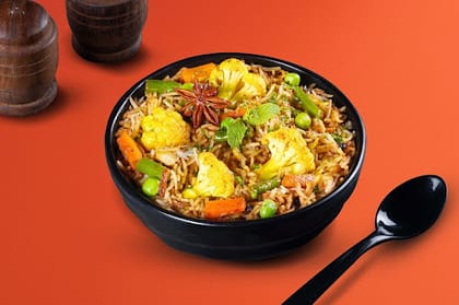 Hyderabadi Veg Biryani Bowl (Carbs - 97g)