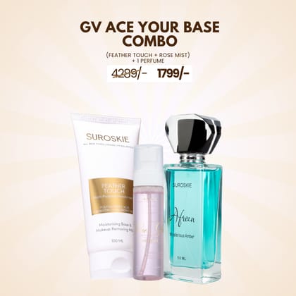 GV ACE YOUR BASE COMBO (FEATHER TOUCH + ROSE MIST ) + 1 PERFUME-Habibi