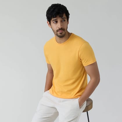 Code Cotton Rich T-shirts Sunshine Yellow M