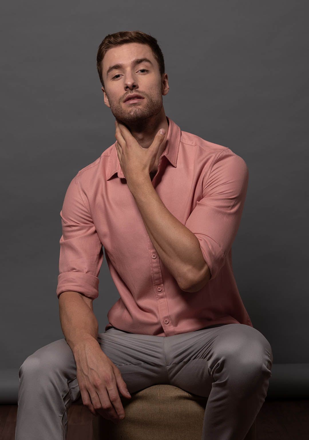 Tencel™ Shirt in Salmon-S · 38 - 39''