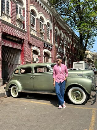Old School- Pink and White Shirt for Men-38 / Pink
