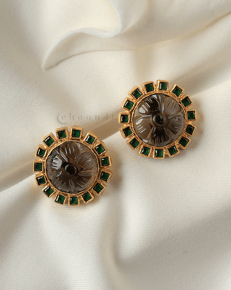 Gold Polish Silver Earrings CHE1765