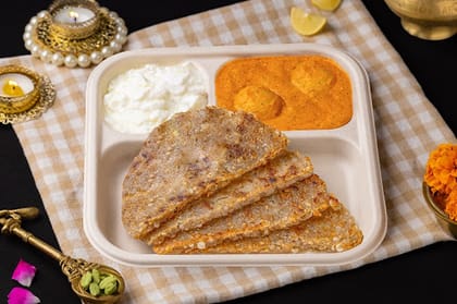 Sabudana Paratha & Dum Aloo Upvas Thali