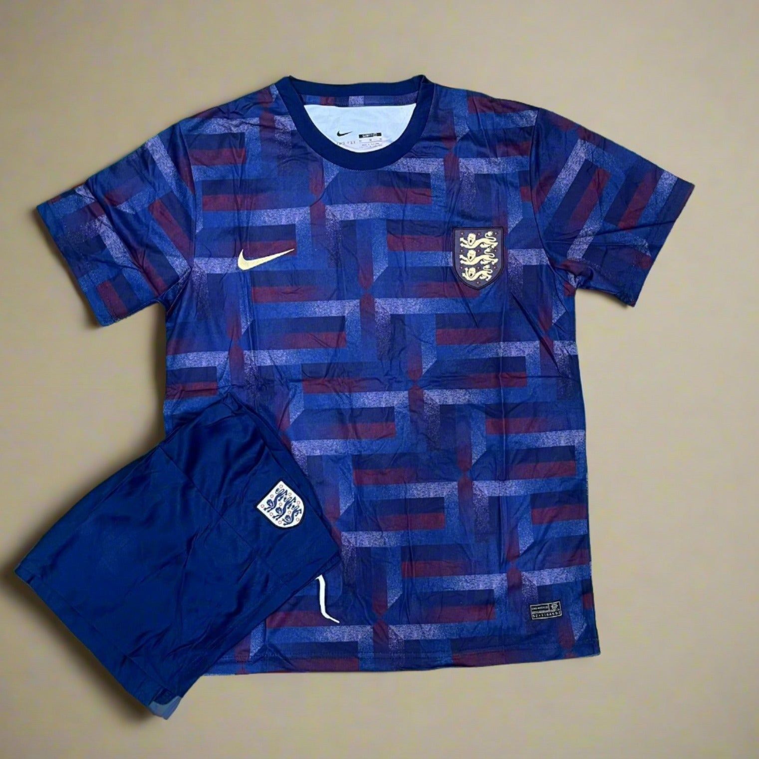 England Pre Match Jersey EURO 2024 [Jersey + Shorts]-S
