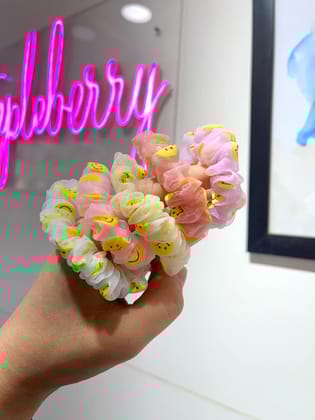 Set of 5 Mini Organza Scrunchies