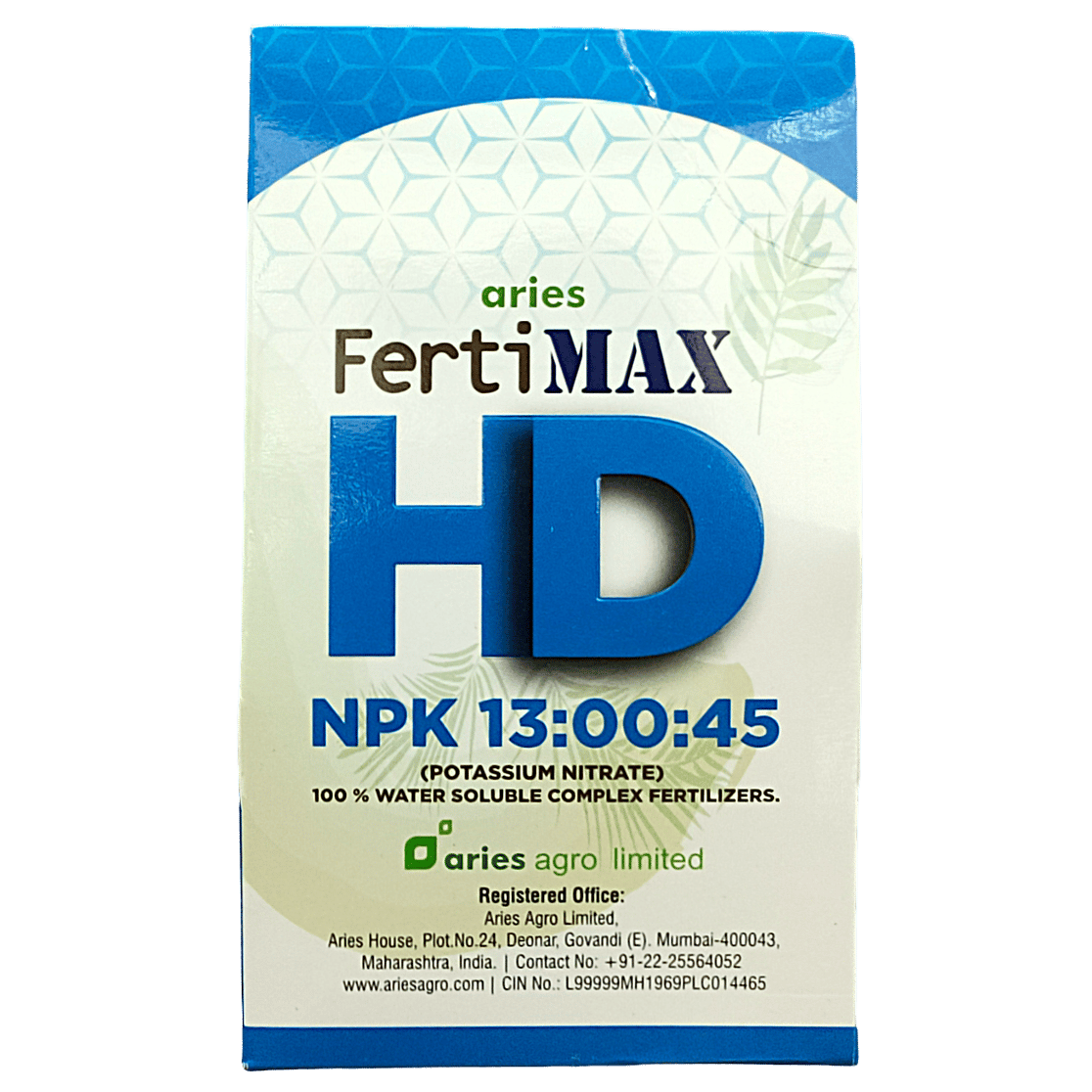 Aries FertiMax HD NPK 13:00:45 Fertilizer (Dose-200gm/acre)-800gm (400gm x 2pc)