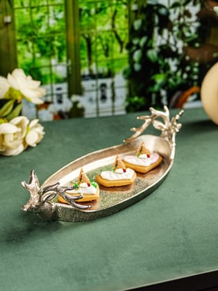 Elegant Deer Design Serving Tray