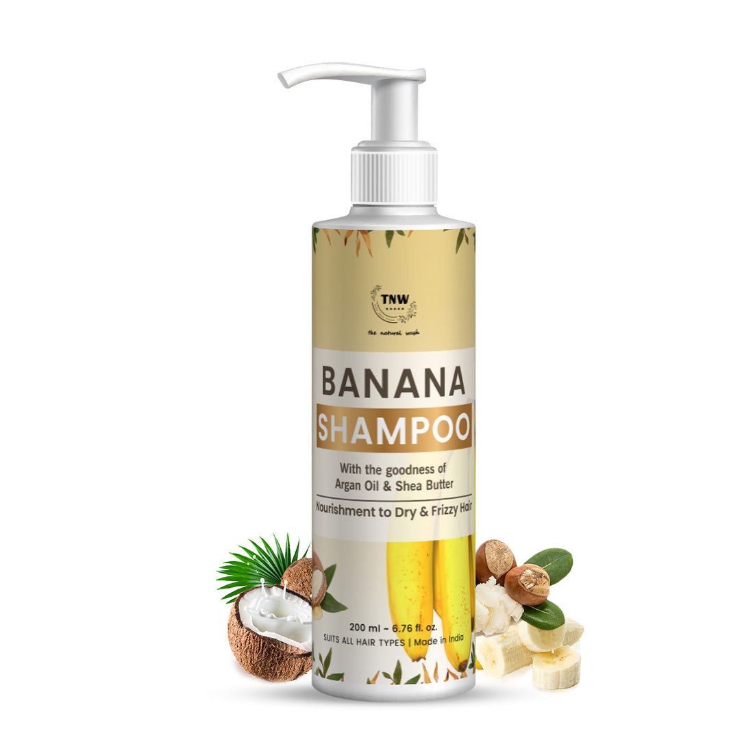Banana Shampoo (Anti-Frizz Shampoo with Natural Ingredients)-200ml