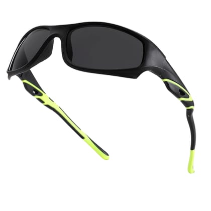 First Lens Polarized Sports Sunglasses for Kids-Black