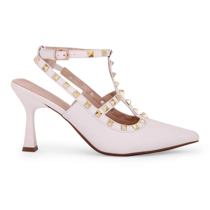 Victoria Cage Stilettos-White / 36