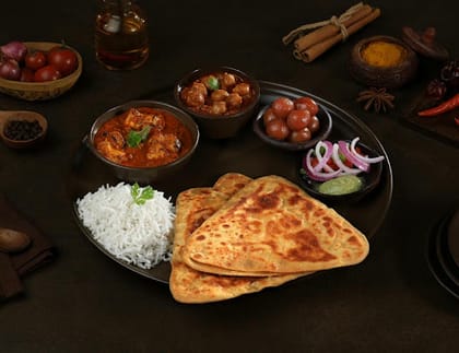 Chicken Tikka Masala Thali Meal