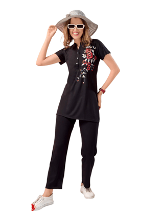 Fabimi Women's Long Kurta Night Suit Comfortable Imported Tencel Fabric