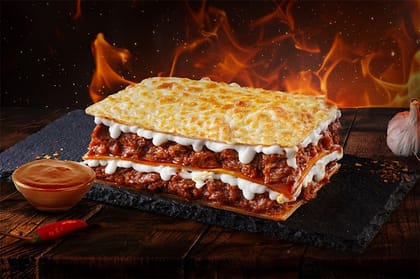 Korean Buldak Minced Chicken Lasagna