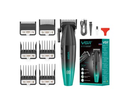 VGR V-003 Professional Hair Clipper For Men, (Black/gold) - Green